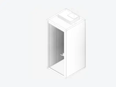Booth - Phone - Officetec - Pod Low-poly 3D model