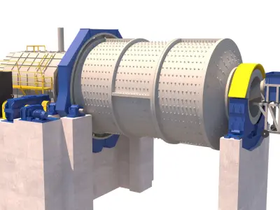 molino de bolas 01b 3D model