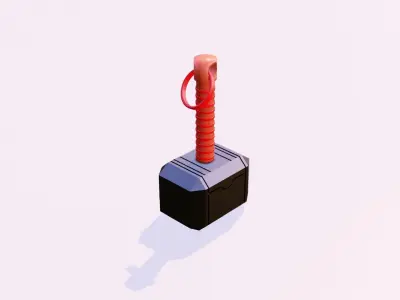 Thor Hammer free Free 3D model