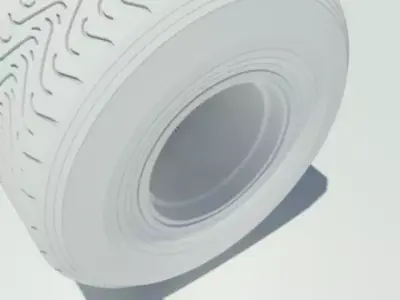 Pirelli tyre for intermediate weather conditions 3D model