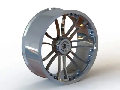 rim 1 gold wheel Free 3D model