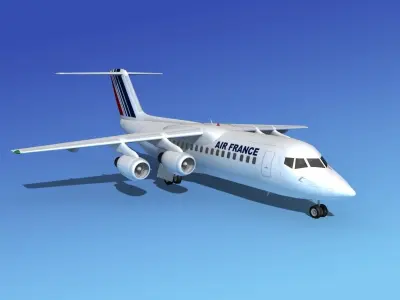 BAe 146-300 Air France 3D model