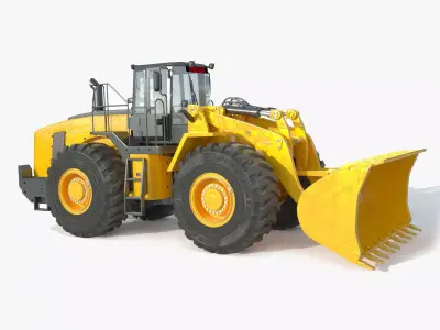 Heavy loader bucket dozer 3D model
