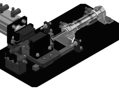 Tension Test Machine 3D model