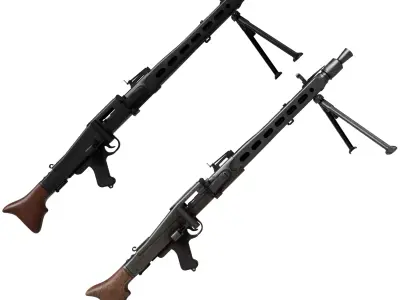 MG3 Machine Gun Low-poly 3D model