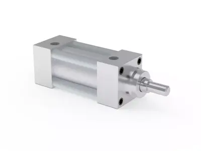 ISO 15552 Pneumatic Cylinder Bore 32mm Complete Stroke Series 3D Model Pack