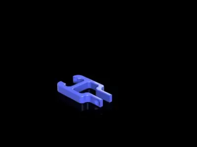 Compliant Clip With Single Part Hinge 3D print model