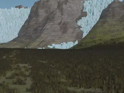 Glacial Outpost 3D model