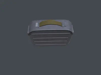 Ammunition box Low-poly 3D model 5