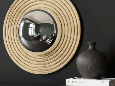  Thehighkey Dome Mirror Wall Decoration Model 