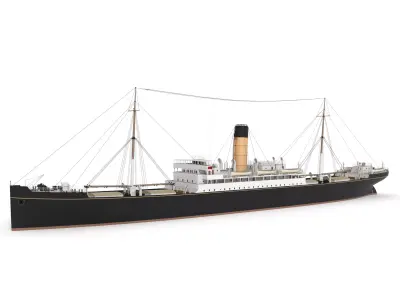 Steam Ship 3D model