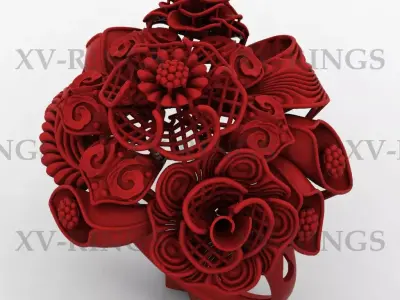 NEW TURKISH RINGS LOT XV-11 TO 20 3D print model