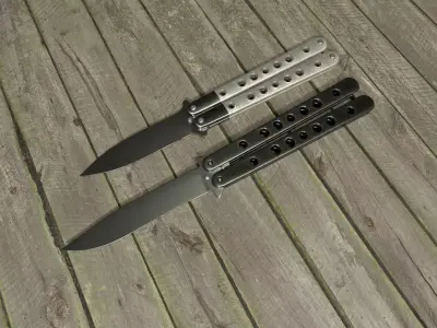 Balisong Knives 3D Model Pack