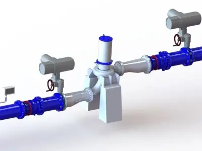Pneumatic system  3D model