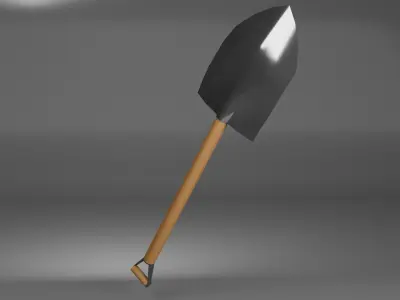 Shovel Low-poly 3D model