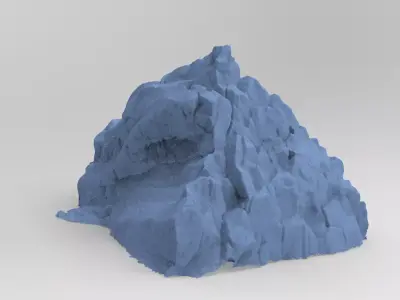 Dark Horror Cliffs 2 3D model