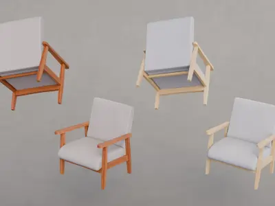 Living room models Free low-poly 3D model