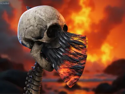 Demonic Axe 3D model