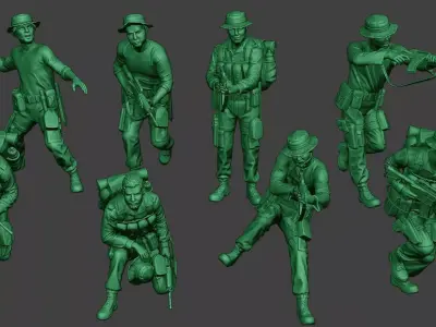 Modern Jungle Soldiers MJS1 Pack 1
