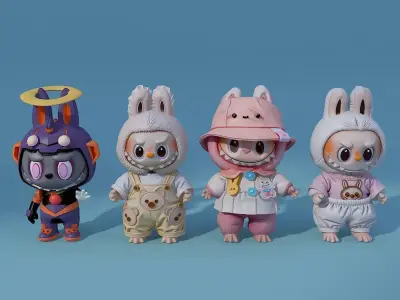 Labubu 03 3D model purchase