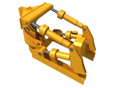 Excavator Fork Bucket  3D model