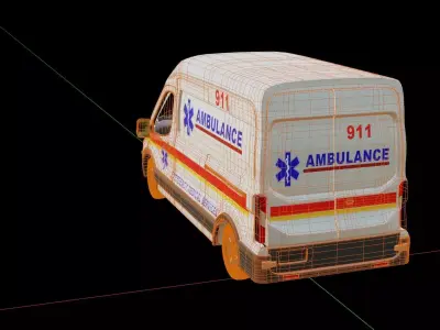 Ford Transit Ambulance 3D model