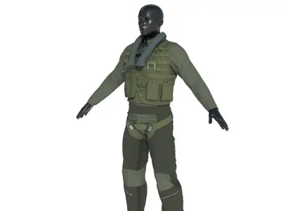 PILOT SUIT 3D model
