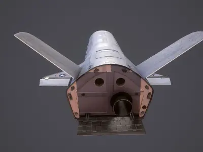 Boeing X-37 Orbital Test Vehicle  Low-poly 3D model