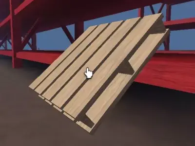 Low Poly Pallet Free 3D model