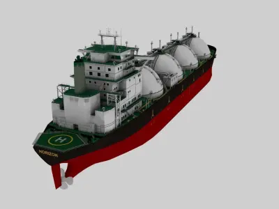 3D-OILTANKER SHIP WITH HIGH DEATIL TEXTURE 3D model