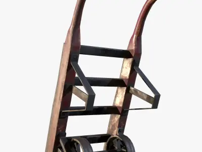 Retro Dolly Game Ready PBR Textures Low Poly Low-poly 3D model