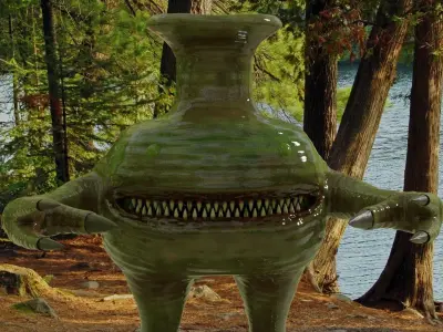 Water Monster Free 3D model