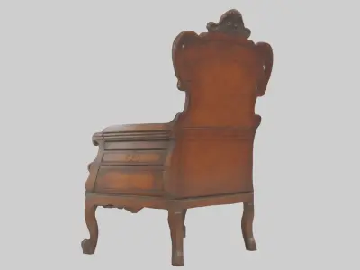 Antique Furniture Mod 1 Low-poly 3D model