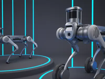 Smart robotic dog 3D model