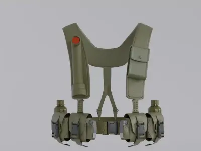 military waist 3D model