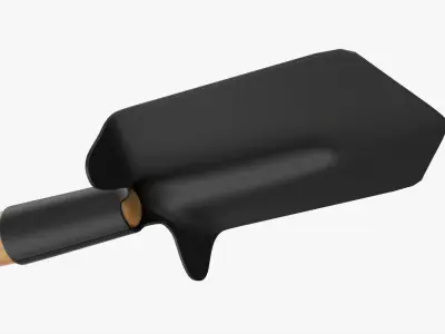 Shovel gardening 08 3D model