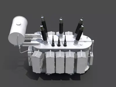 Large Electrical Transformer 3D model