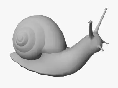 Low Poly Snail Low-poly 3D model