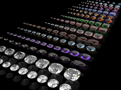 Variety Gemstone 3D model