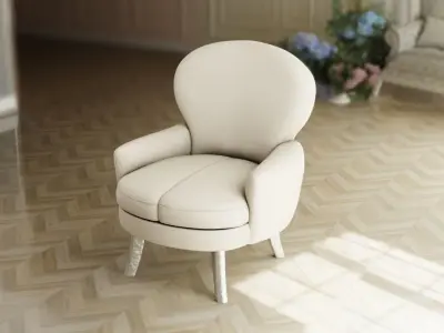 Furniture Accent Chairs Bohemian 016 Low-poly 3D model