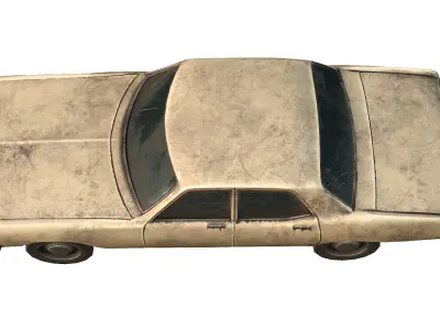 Old  Car Low-poly 3D model