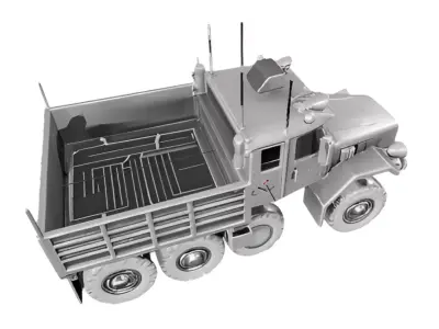 Cargo Truck Low-poly 3D model purchase