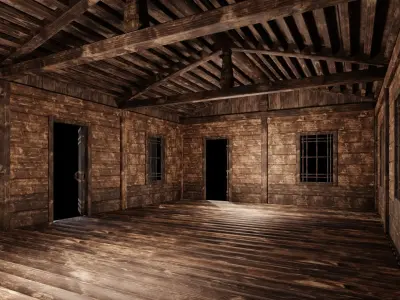 Medieval Houses 46- 4K Textures Game Ready Low-poly 3D model