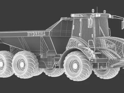 Hydrema 922G Articulated Dump Truck 3D model