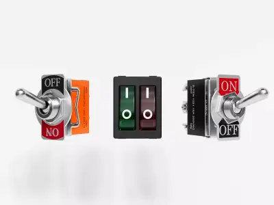 button switch 3D model purchase