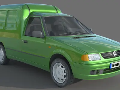 Volkswagen Caddy van MK2 3D model