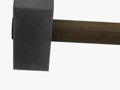 hammer Low-poly 3D model 34