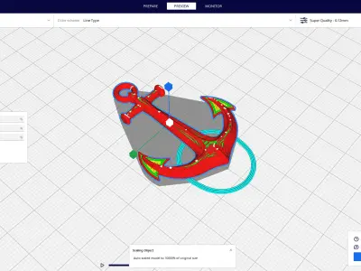 Anchor 3D print model 3D Print Ready