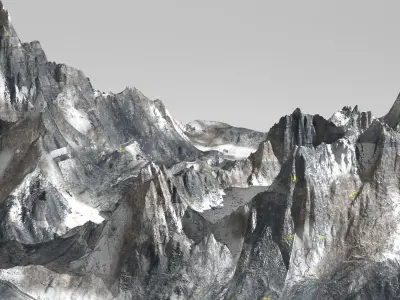 White witch Mountain 1 3D model