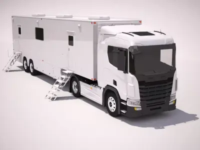 Generic Mobile Office Truck 3D model